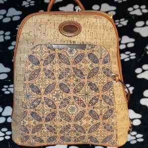 Cork backpack purse